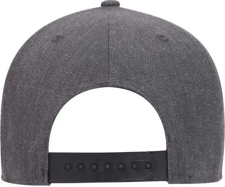 Otto 19 1289 6 Panel Low Profile Baseball Cap Heather Black / one Size Fits Most