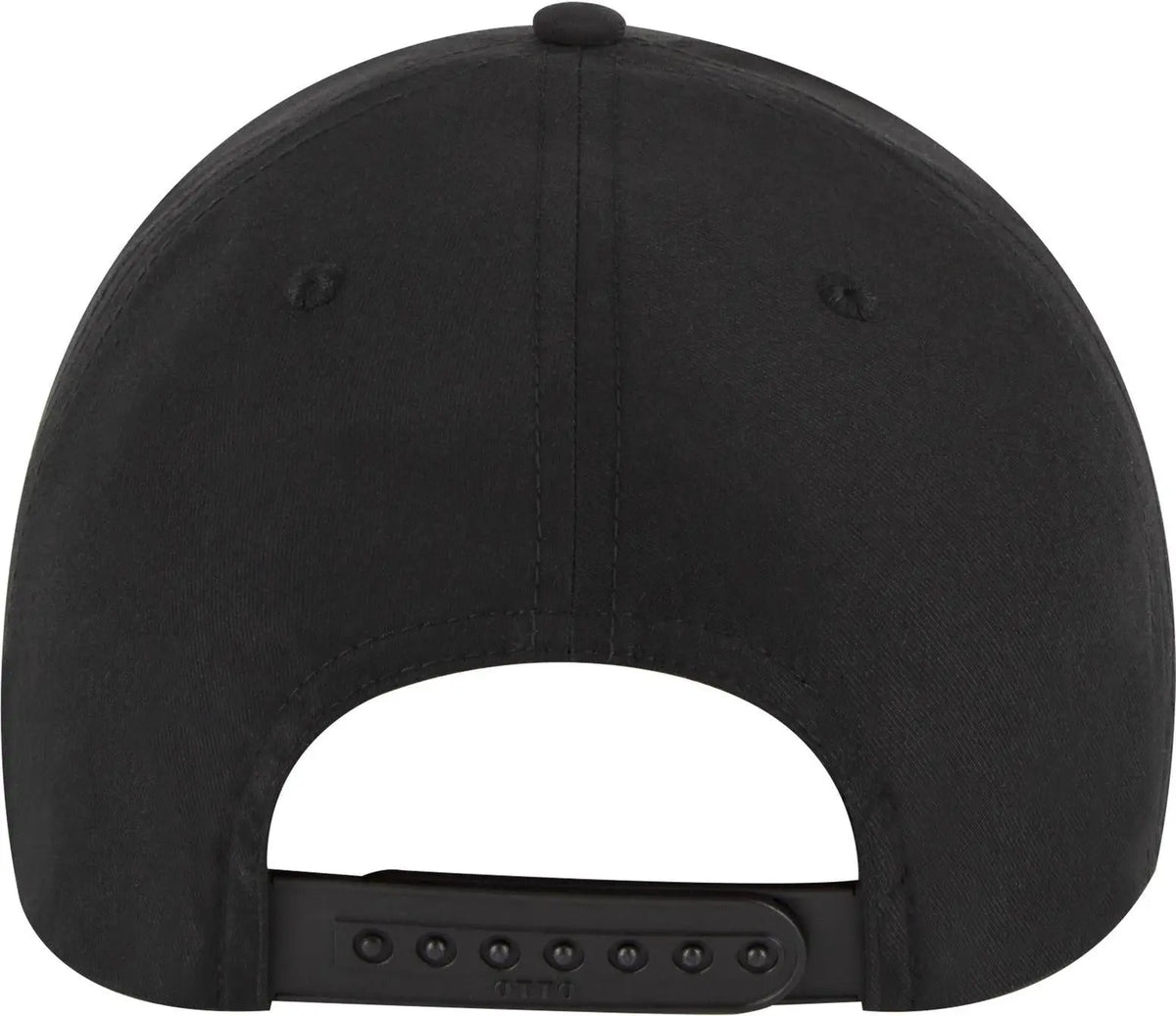 Otto 19-1319 6 Panel Low Profile Baseball Cap - Black - 1/2’’ - 7 5/8’’