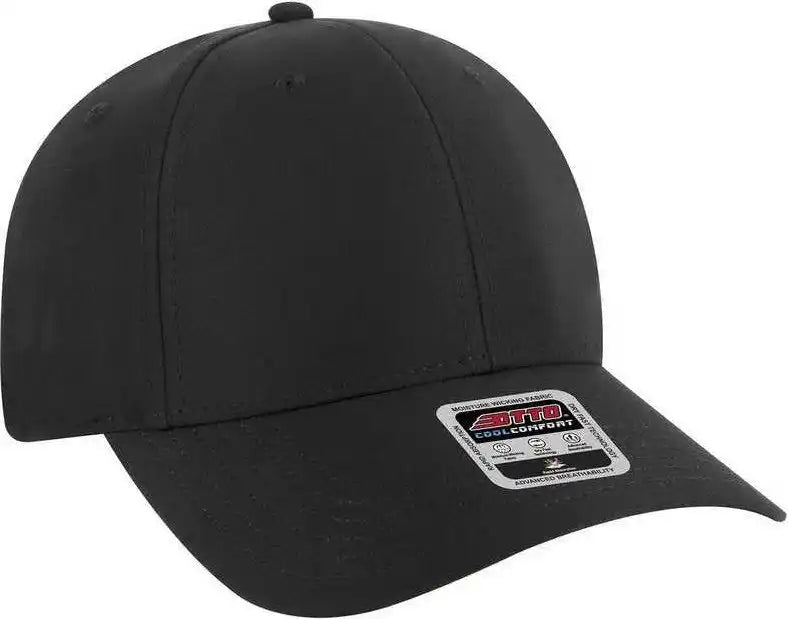 Otto 19-1319 6 Panel Low Profile Style Baseball Cap - Black - one Size Fits Most
