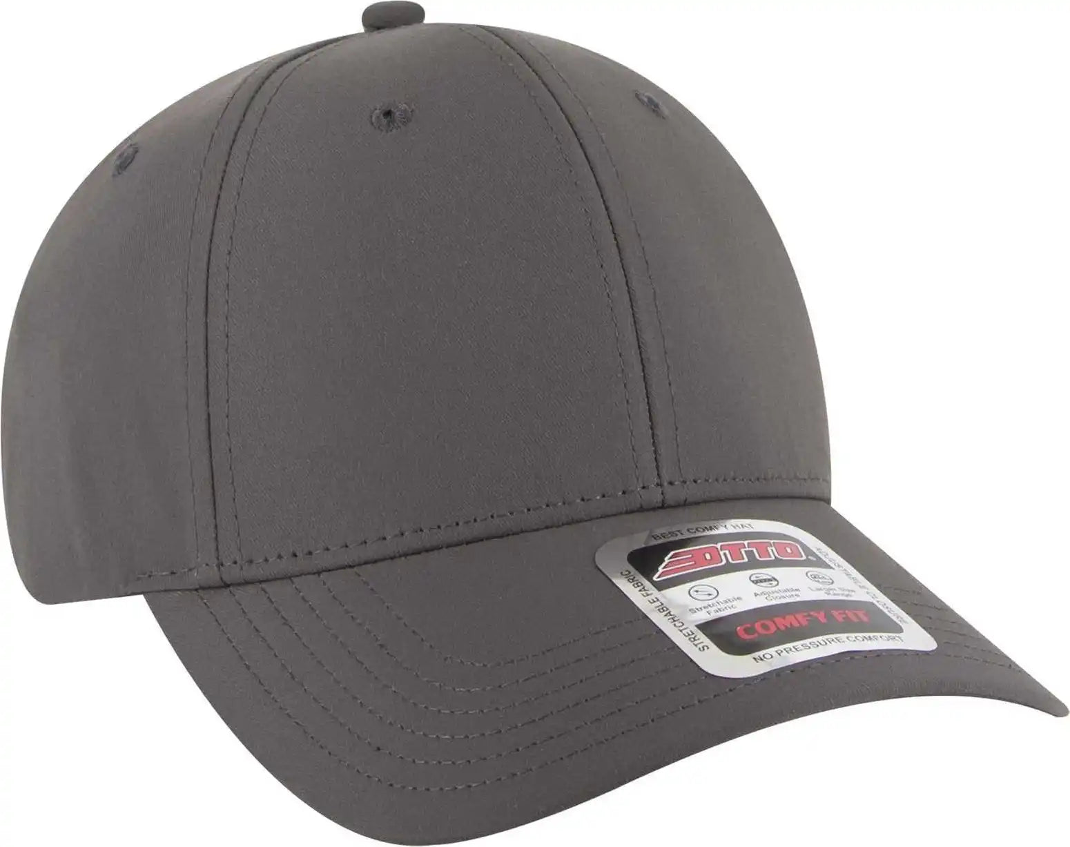 Otto 19-1320 Comfy Fit 6 Panel Low Profile Style Baseball Cap - Charcoal Gray - Khaki / one Size Fits Most