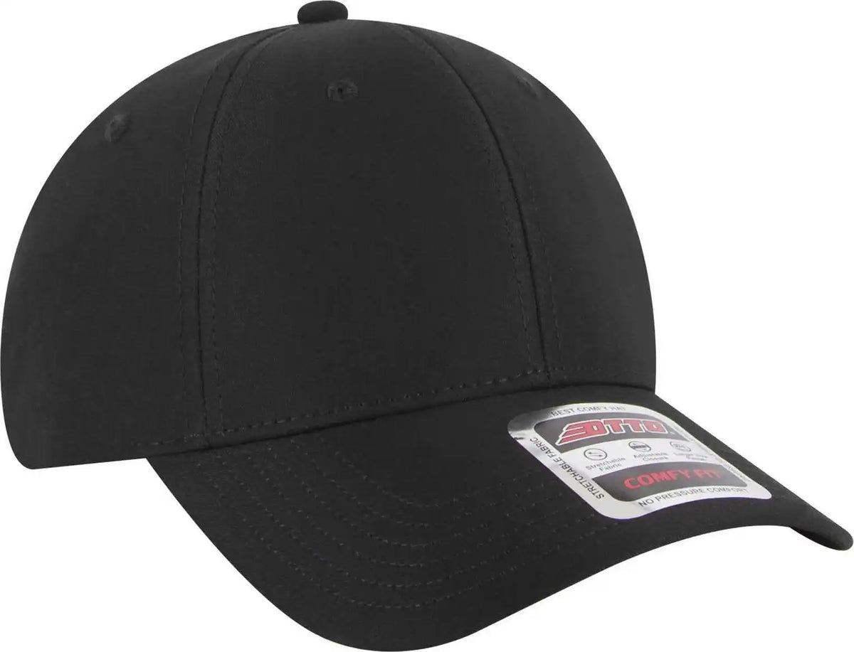 Otto 19-1320 Comfy Fit 6 Panel Low Profile Style Baseball Cap - Black - one Size Fits Most