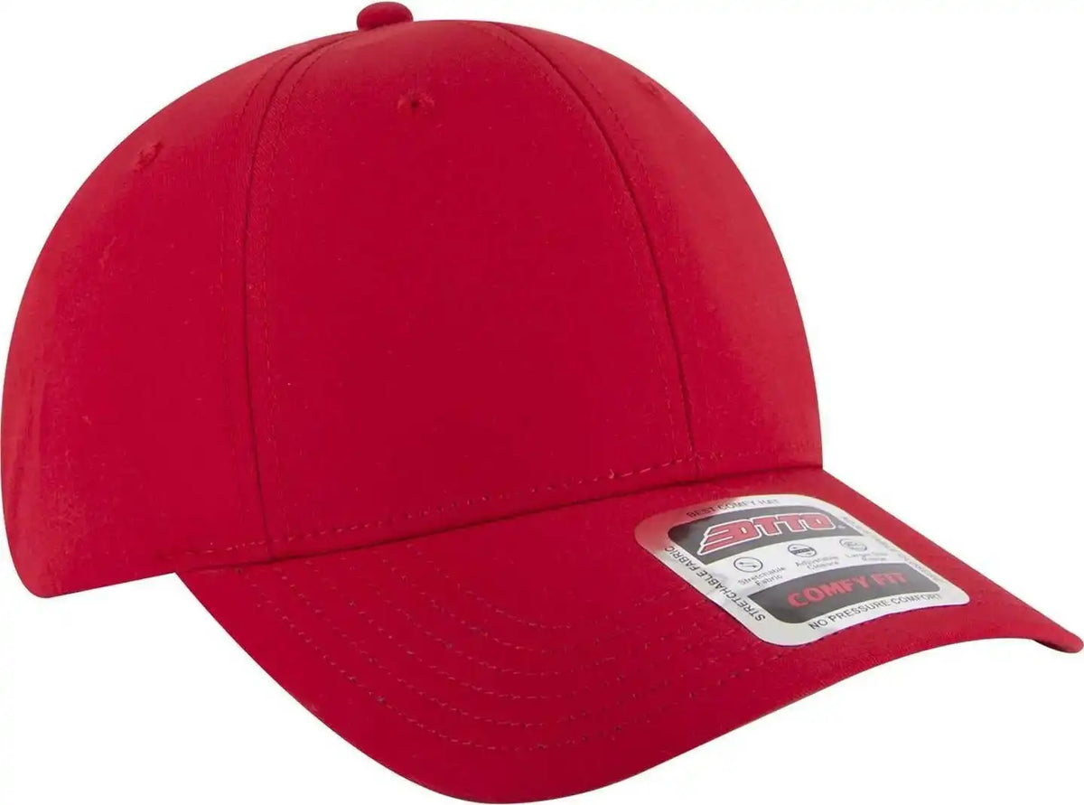 Otto 19-1320 Comfy Fit 6 Panel Low Profile Style Baseball Cap - Red - one Size Fits Most