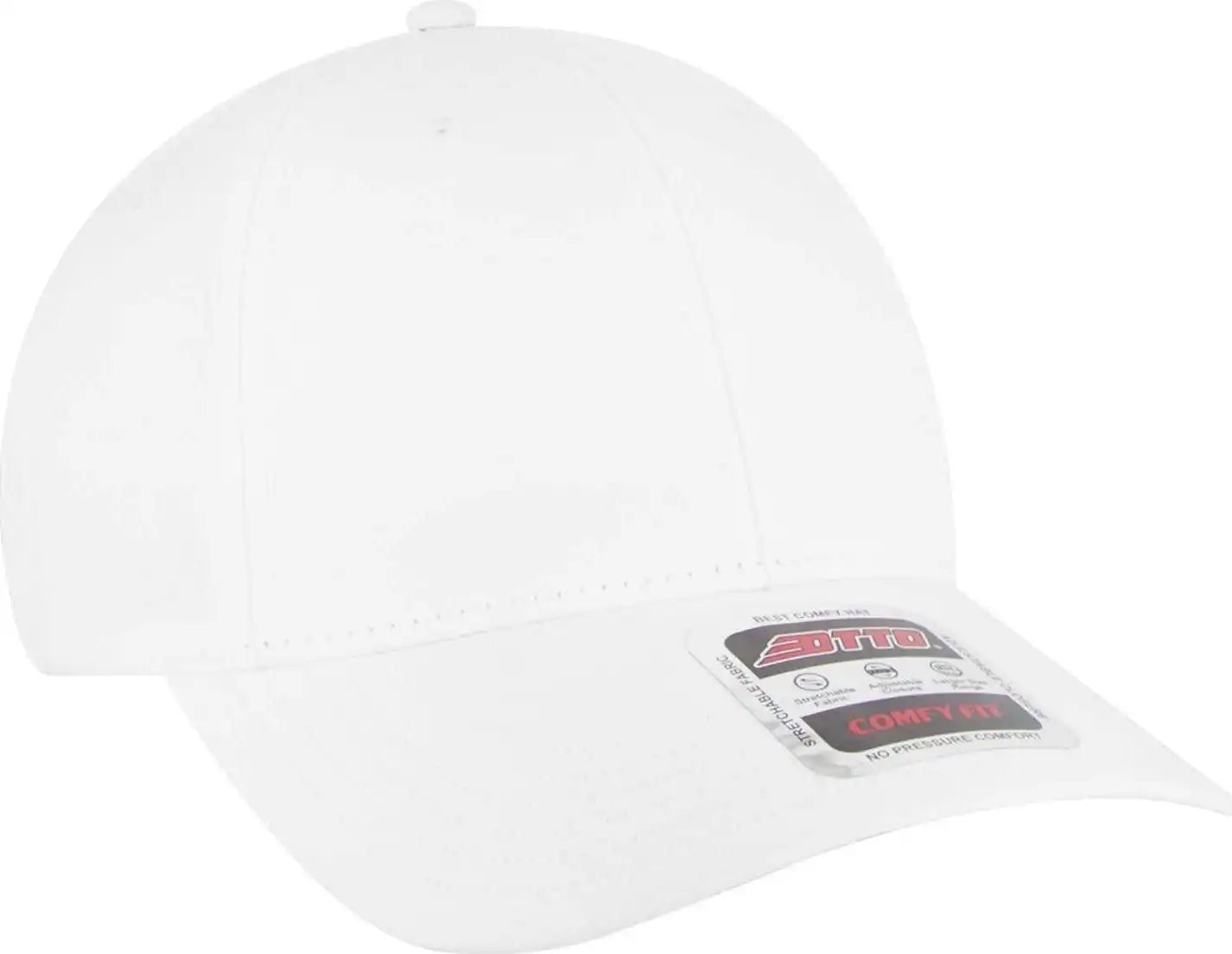 Otto 19-1320 Comfy Fit 6 Panel Low Profile Style Baseball Cap - White - one Size Fits Most