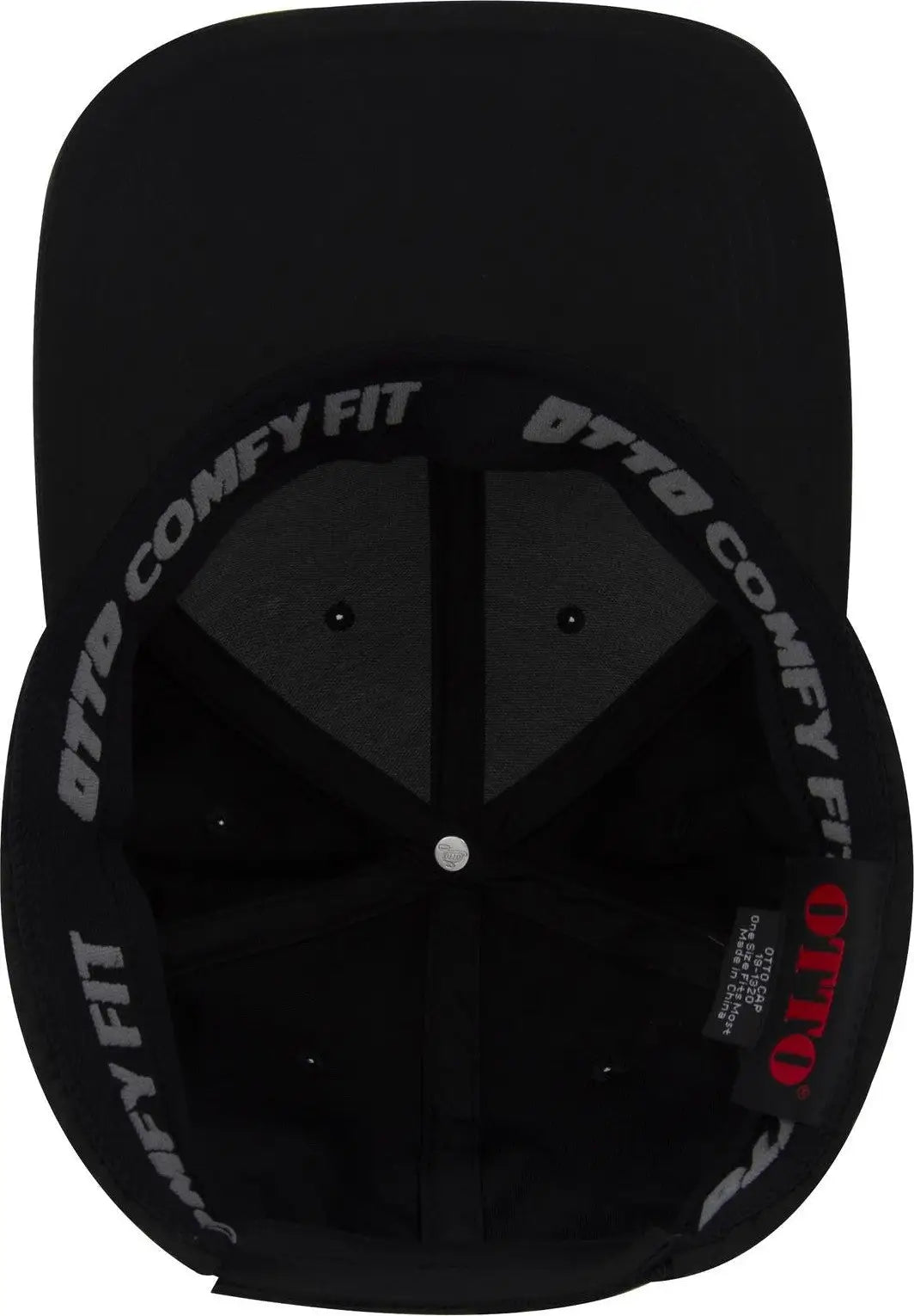 Otto 19-1320 ?Otto Comfy Fit’ 6 Panel Low Profile Baseball Cap - Black - 1/2’’ - 7 5/8’’