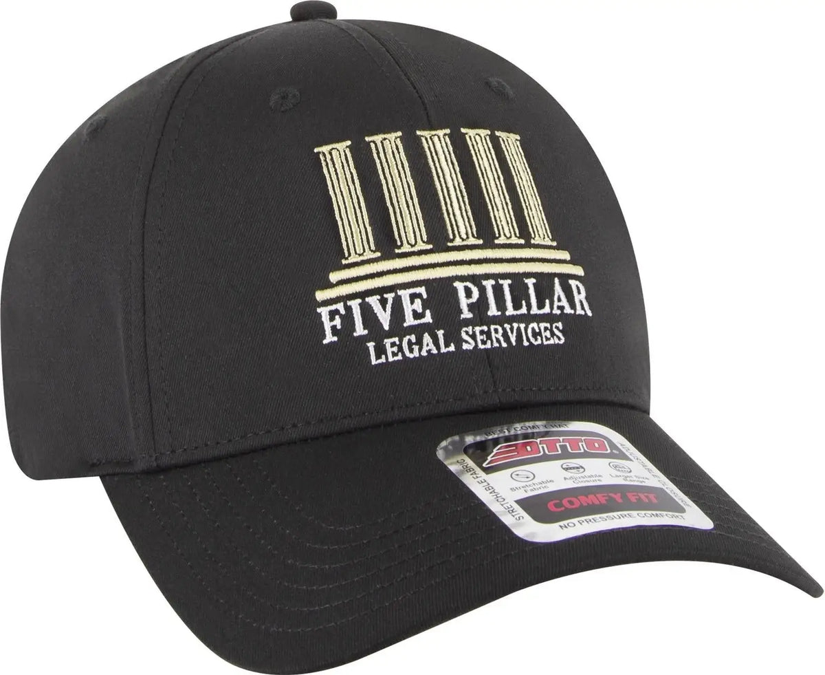 Otto 19-1320 ?Otto Comfy Fit’ 6 Panel Low Profile Baseball Cap - Black - 1/2’’ - 7 5/8’’