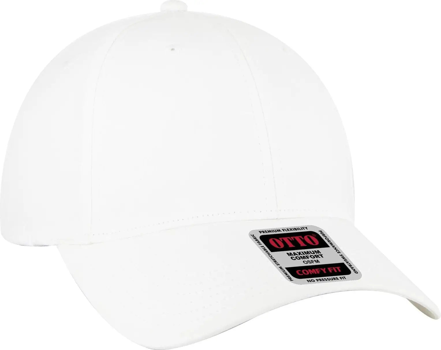 Otto 19-1320 ?Otto Comfy Fit’ 6 Panel Low Profile Baseball Cap - White - 1/2’’ - 7 5/8’’