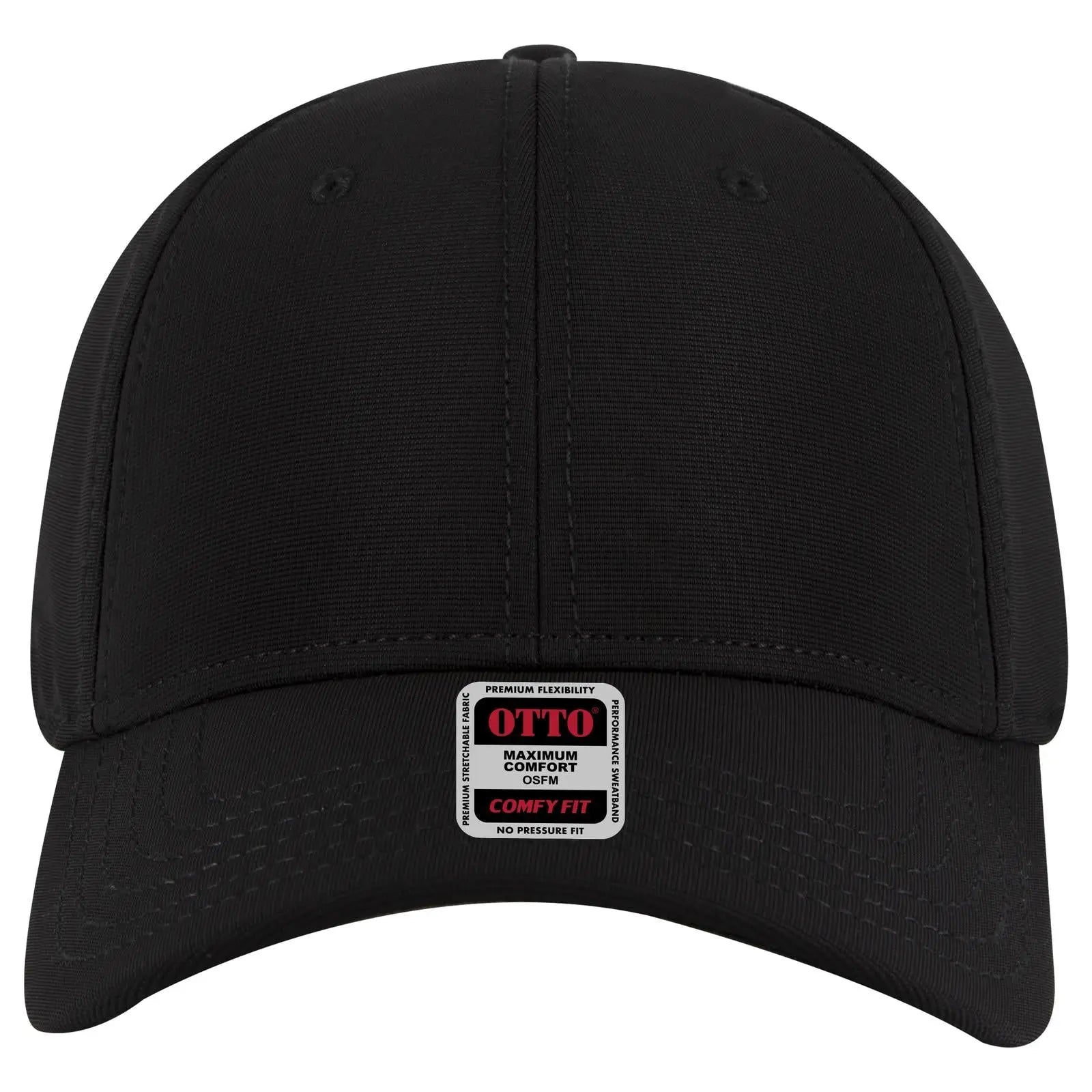 Otto 19-1324 ?Otto Comfy Fit’ 6 Panel Low Profile Baseball Cap - Black - 7 3/8’’ - 5/8’’