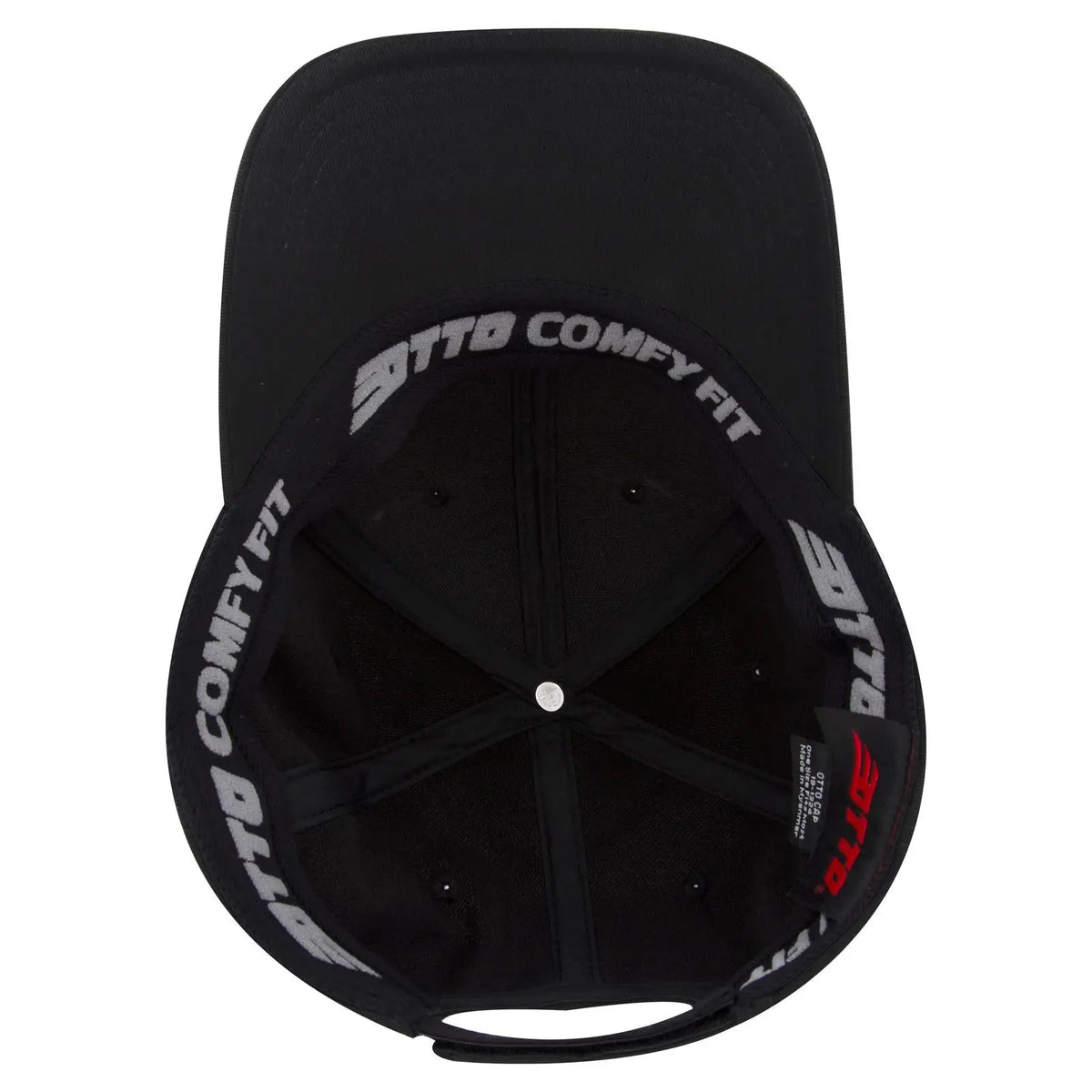 Otto 19-1324 ?Otto Comfy Fit’ 6 Panel Low Profile Baseball Cap - Black - 7 3/8’’ - 5/8’’