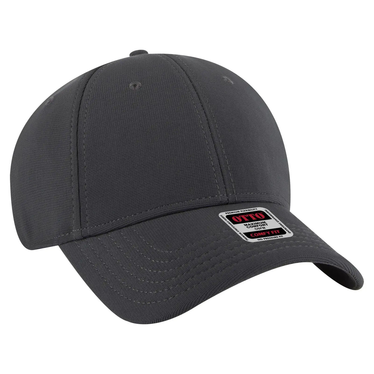 Otto 19-1324 ?Otto Comfy Fit’ 6 Panel Low Profile Baseball Cap - Char. Gray - 7 3/8’’ - 5/8’’