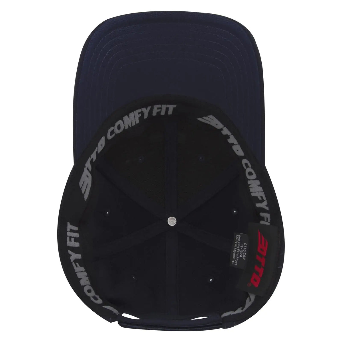 Otto 19-1324 ?Otto Comfy Fit’ 6 Panel Low Profile Baseball Cap - Navy - 7 3/8’’ - 5/8’’