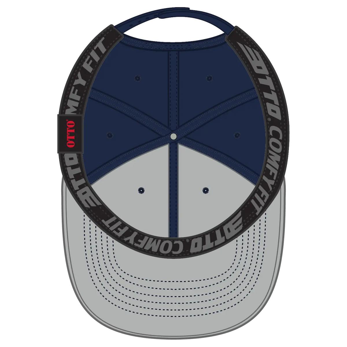 Otto 19-1324 ?Otto Comfy Fit’ 6 Panel Low Profile Baseball Cap - Navy - 7 3/8’’ - 5/8’’