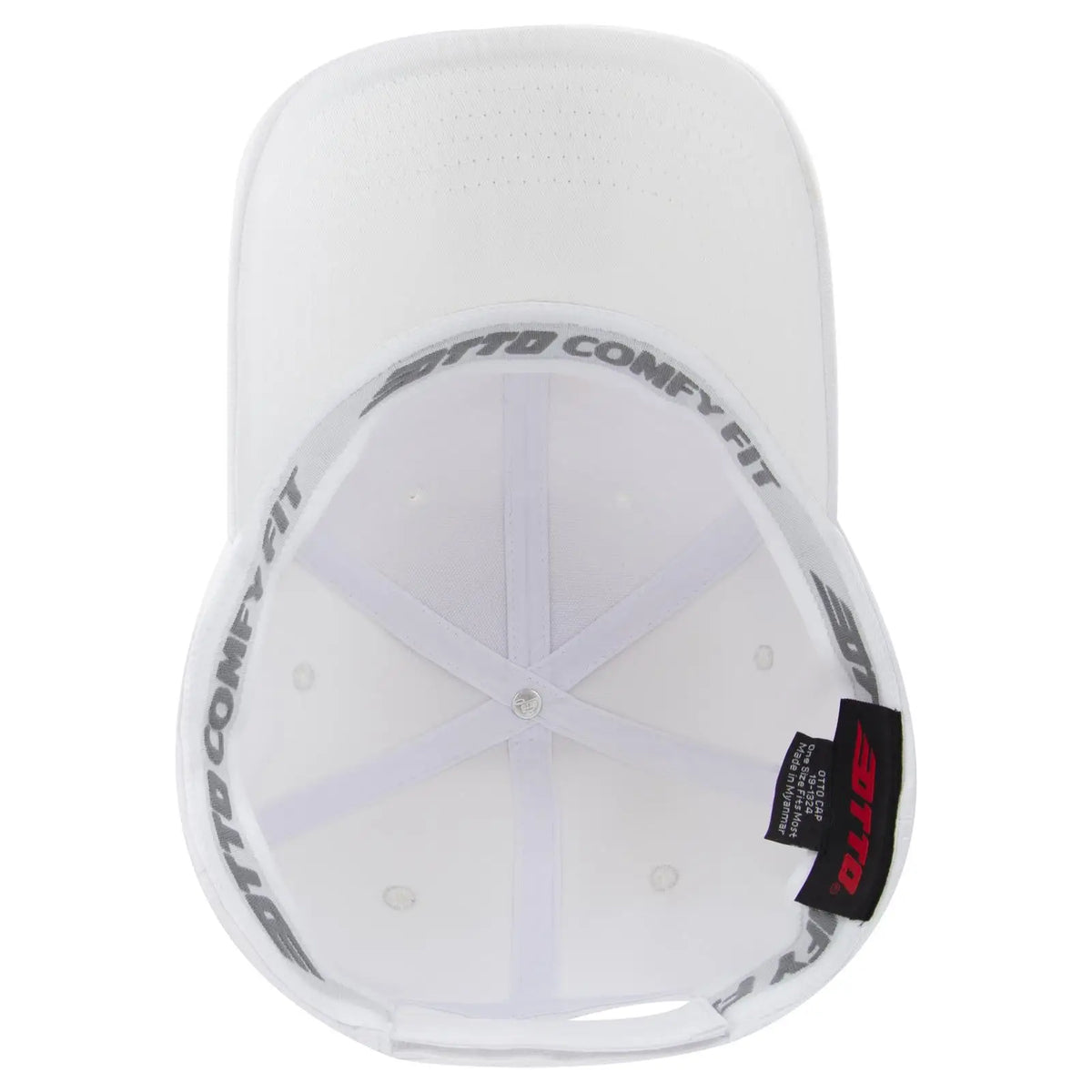 Otto 19-1324 ?Otto Comfy Fit’ 6 Panel Low Profile Baseball Cap - White - 7 3/8’’ - 5/8’’