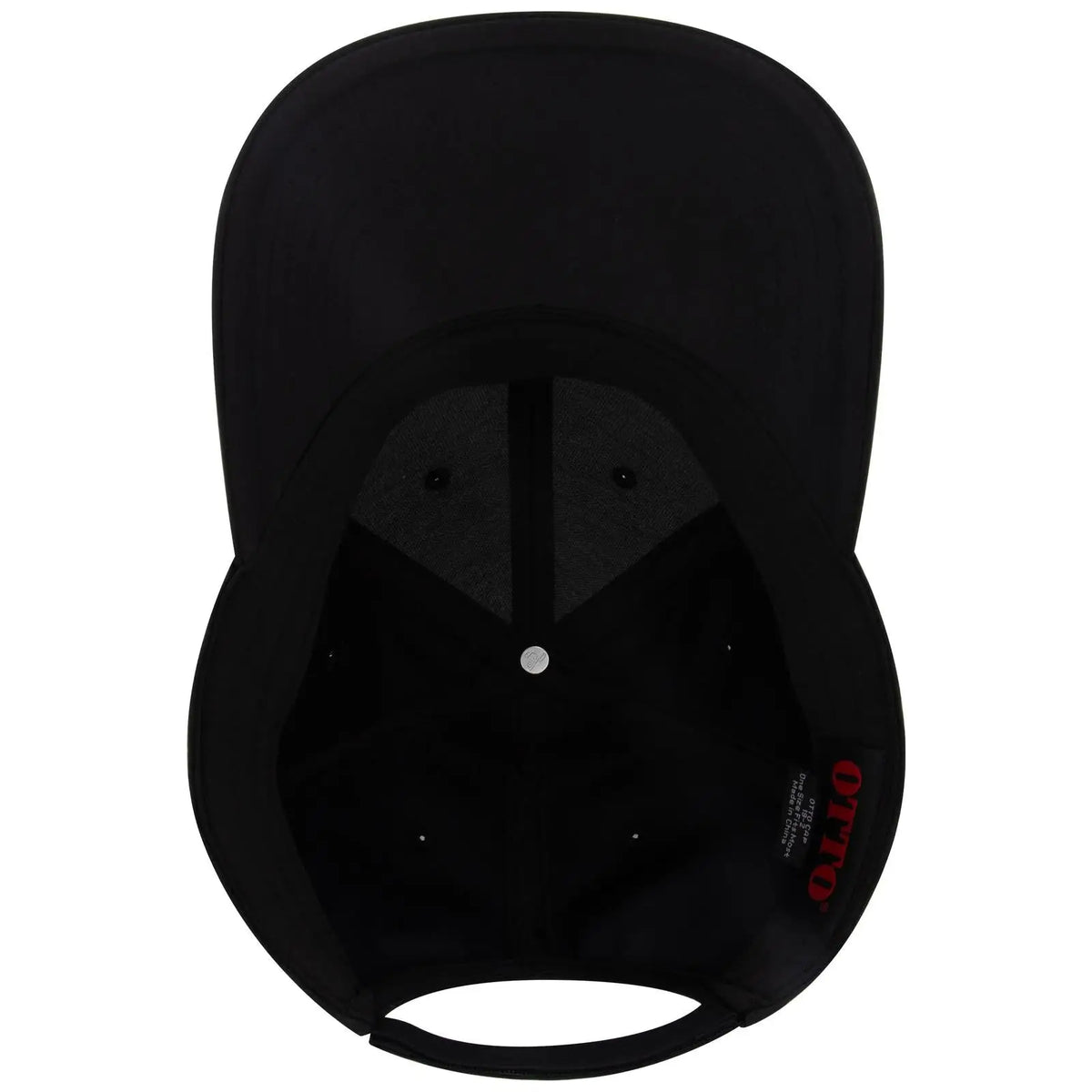 Otto 19-2 6 Panel Low Profile Baseball Cap - Black - 7 3/8’’ - 5/8’’