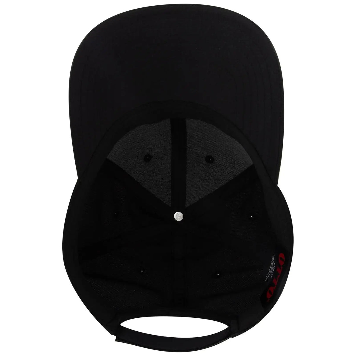 Otto 19-2 6 Panel Low Profile Baseball Cap - Black - 7 3/8’’ - 5/8’’