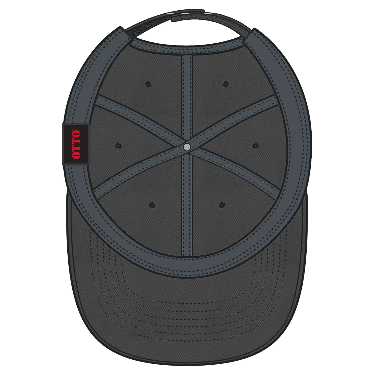 Otto 19-2 6 Panel Low Profile Baseball Cap - Char. Gray - 7 3/8’’ - 5/8’’