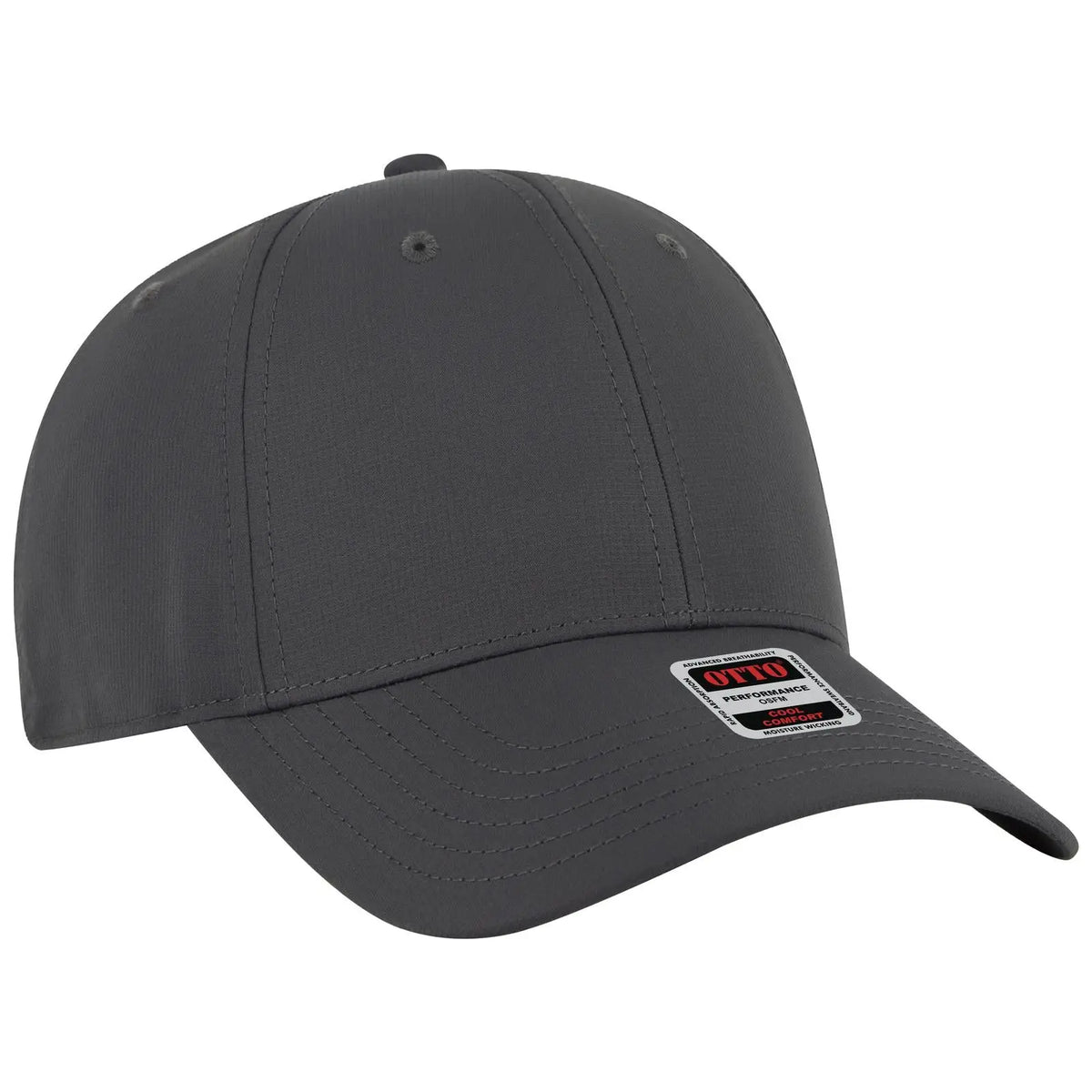 Otto 19-2 6 Panel Low Profile Baseball Cap - Char. Gray - 7 3/8’’ - 5/8’’