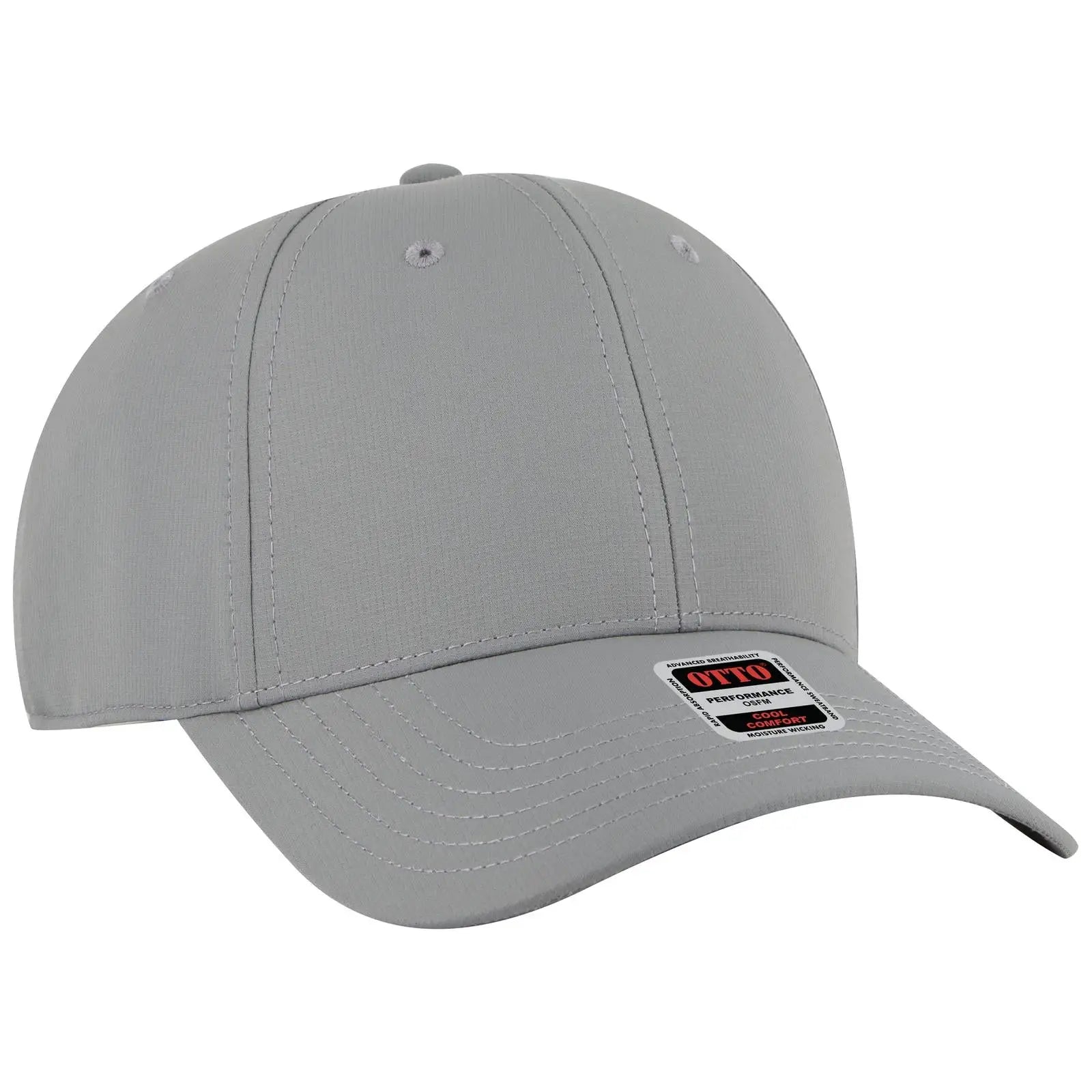 Otto 19-2 6 Panel Low Profile Baseball Cap - Gray - 7 3/8’’ - 5/8’’