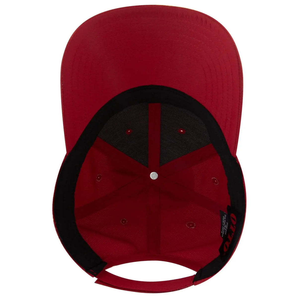 Otto 19-2 6 Panel Low Profile Baseball Cap - Red - 7 3/8’’ - 5/8’’