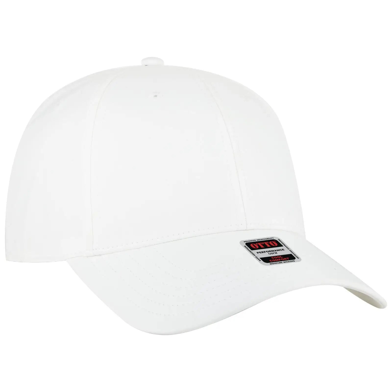 Otto 19-2 6 Panel Low Profile Baseball Cap - Wht - 7 3/8’’ - 5/8’’