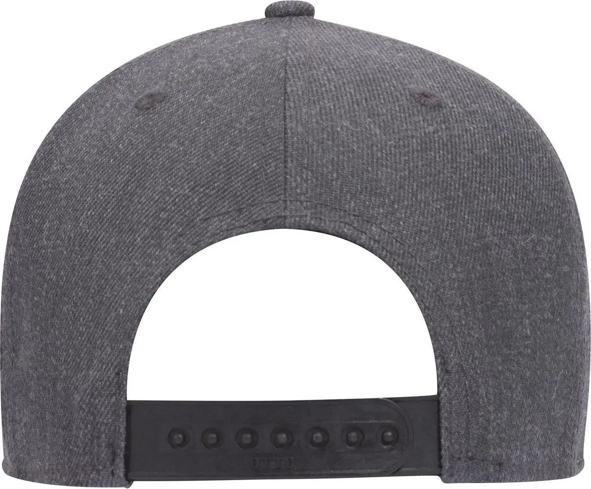 Otto 19-208 6 Panel Low Profile Baseball Cap - Heath. Black - 1/2’’ - 7 5/8’’