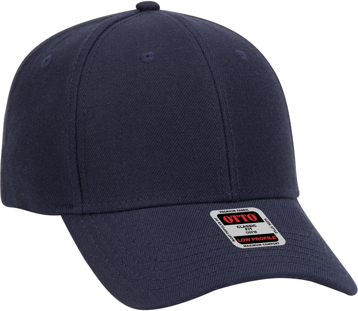 Otto 19-208 6 Panel Low Profile Baseball Cap - Navy - 1/2’’ - 7 5/8’’