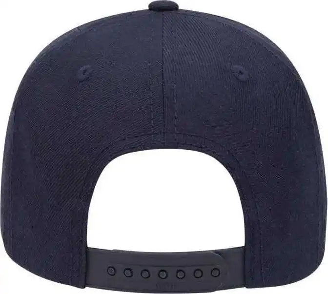 Otto 19-208 Wool Blend Low Profile Pro Style Seamed Front Panel with Full Buckram Cap - Navy - one Size Fits Most