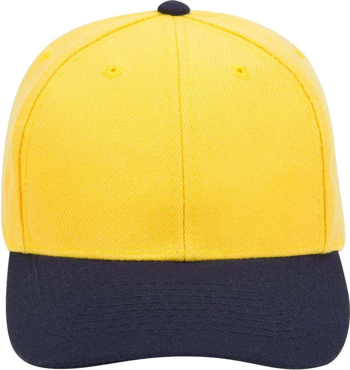 Otto 19-209 6 Panel Low Profile Baseball Cap - Nvy/yel - 1/2’’ - 7 5/8’’