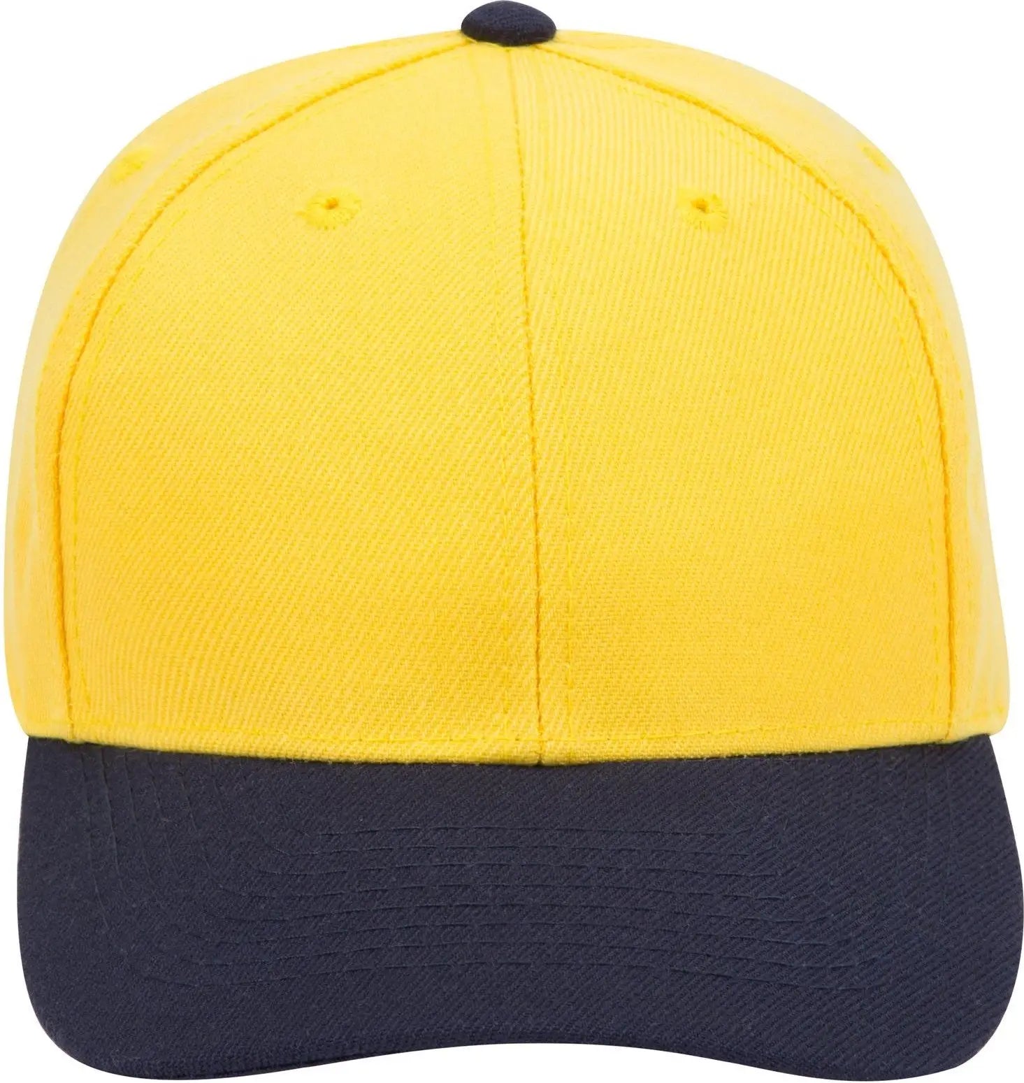 Otto 19-209 6 Panel Low Profile Baseball Cap - Nvy/yel - 1/2’’ - 7 5/8’’