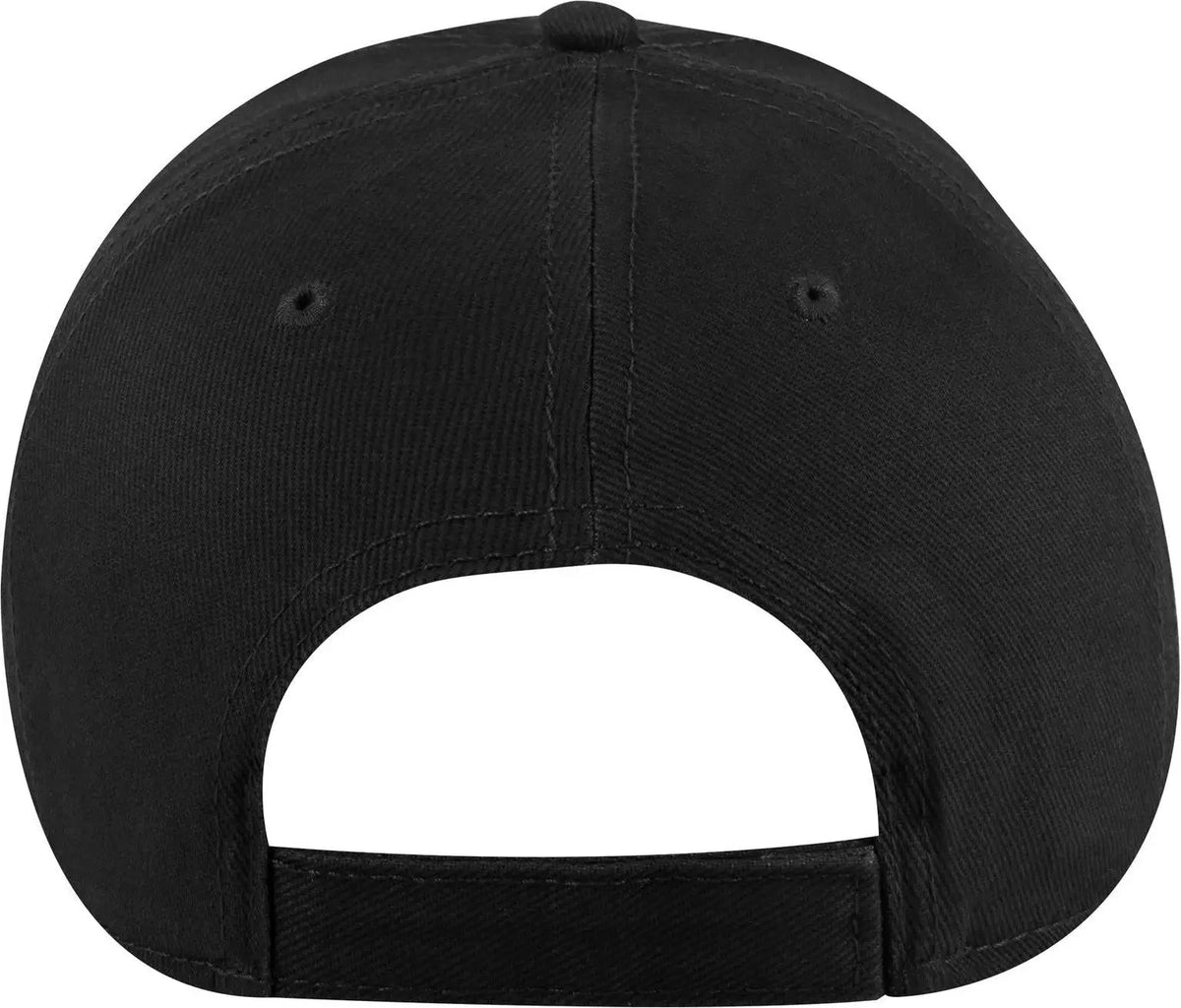 Otto 19-251 6 Panel Low Profile Baseball Cap - Black - 1/2’’ - 7 5/8’’