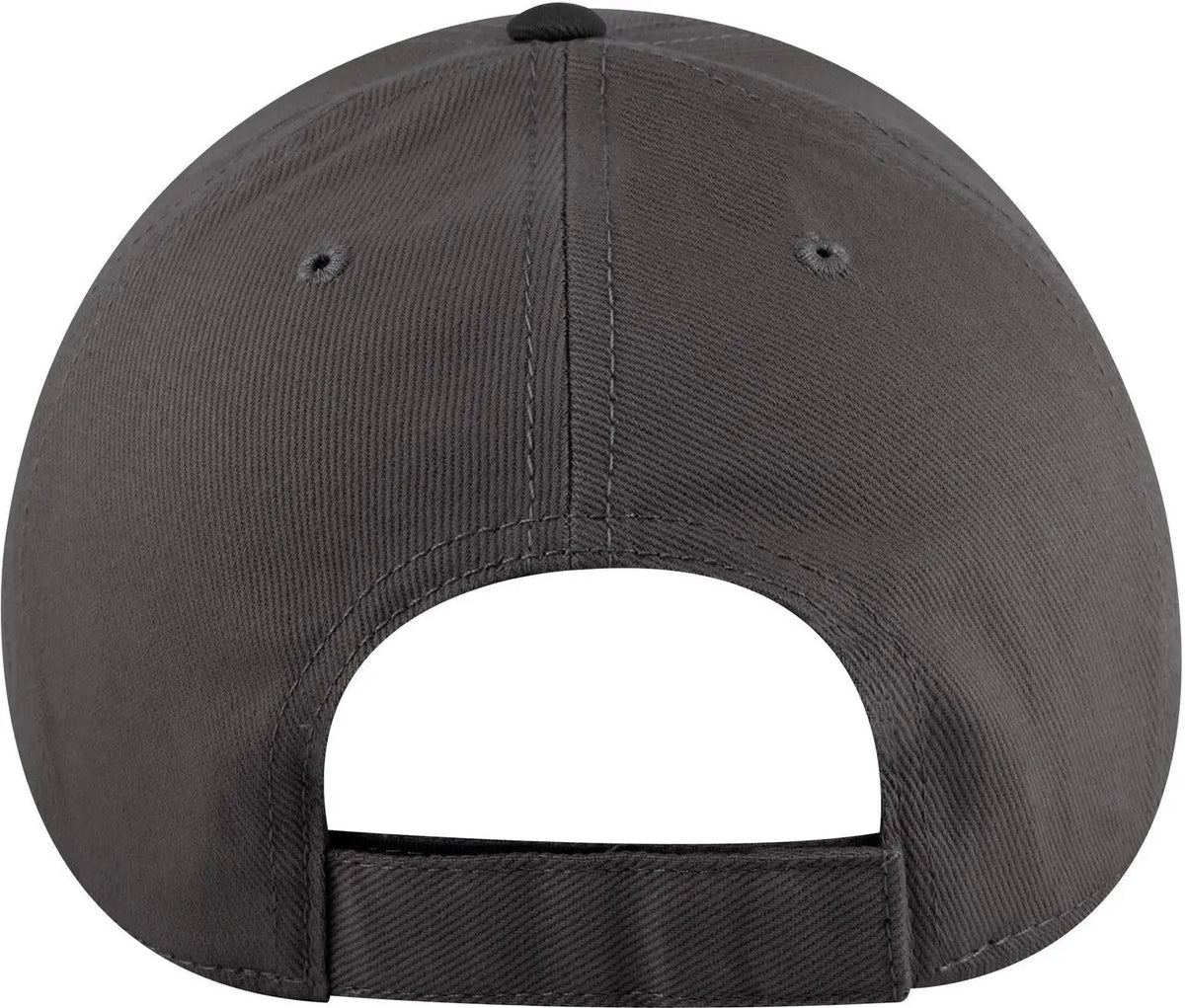 Otto 19-251 6 Panel Low Profile Baseball Cap - Blk/ch.gry - 1/2’’ - 7 5/8’’