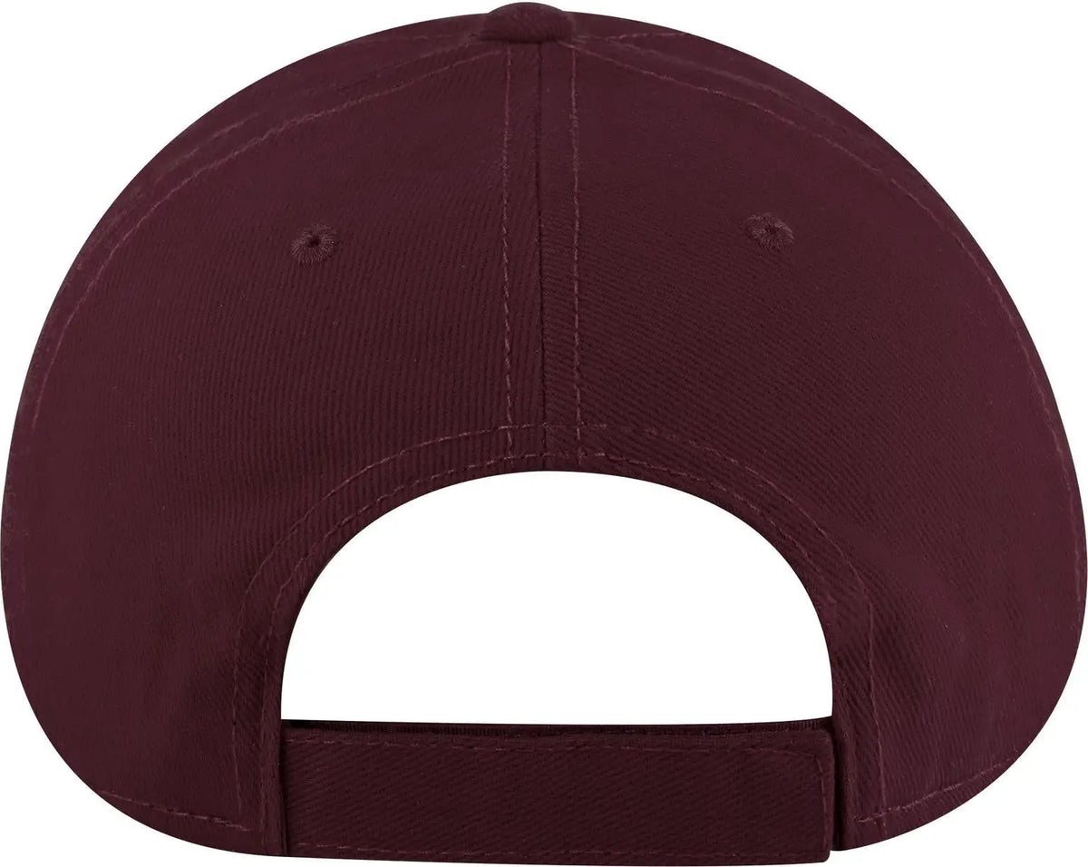 Otto 19-251 6 Panel Low Profile Baseball Cap - Burg. Marn - 1/2’’ - 7 5/8’’
