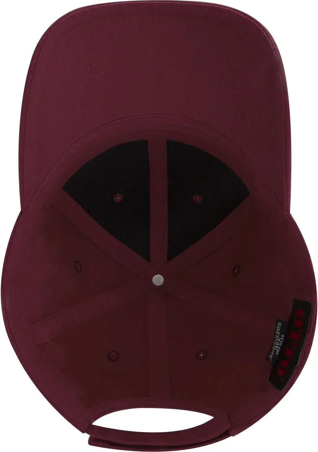 Otto 19-251 6 Panel Low Profile Baseball Cap - Burg. Marn - 1/2’’ - 7 5/8’’
