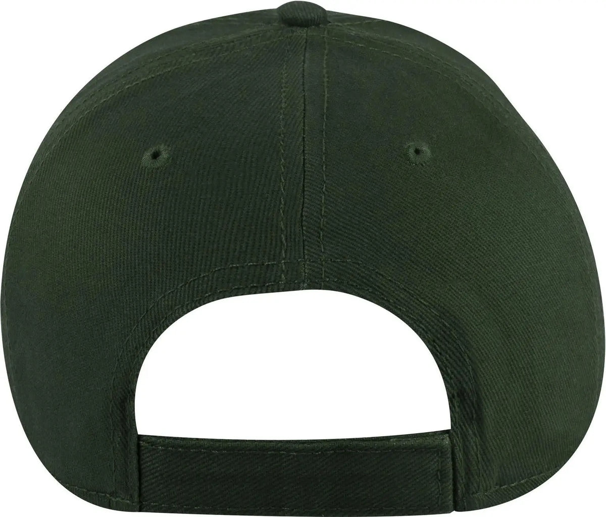 Otto 19-251 6 Panel Low Profile Baseball Cap - Dk. Green - 1/2’’ - 7 5/8’’