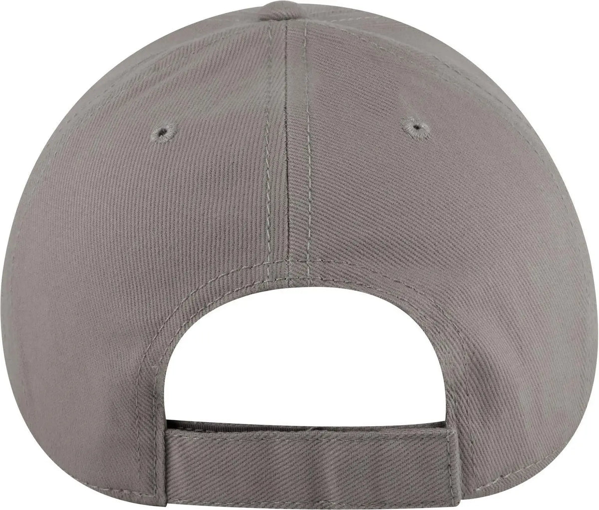 Otto 19-251 6 Panel Low Profile Baseball Cap - Gray - 1/2’’ - 7 5/8’’