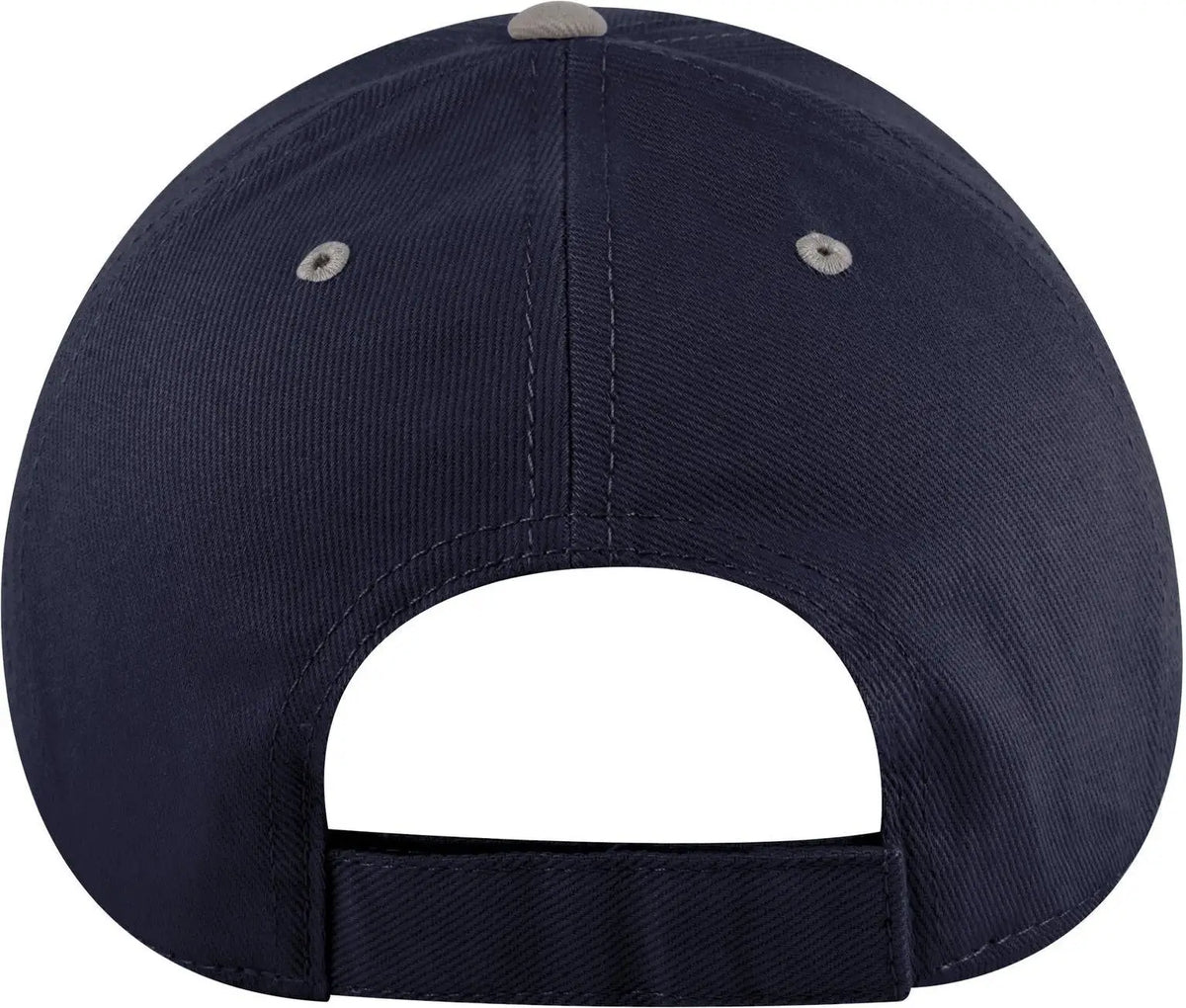 Otto 19-251 6 Panel Low Profile Baseball Cap - Gry/nvy - 1/2’’ - 7 5/8’’