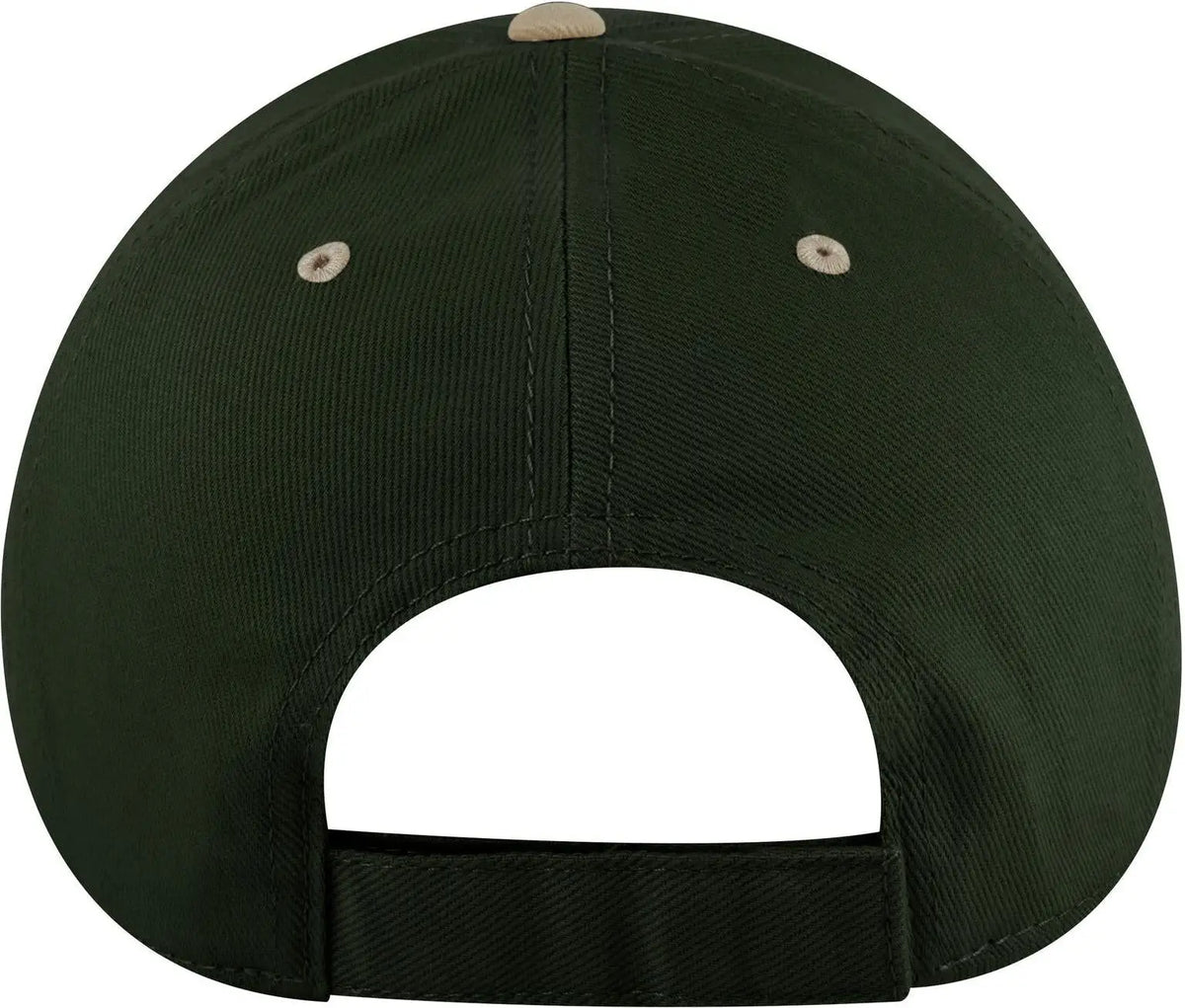 Otto 19-251 6 Panel Low Profile Baseball Cap - Kha/dk.grn - 1/2’’ - 7 5/8’’