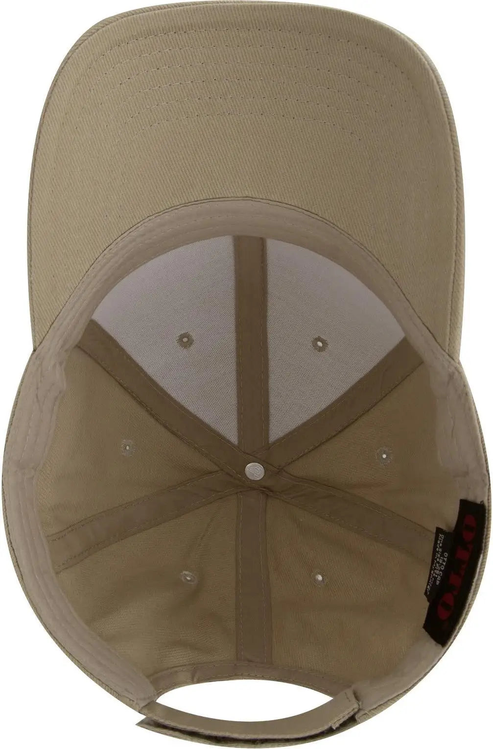 Otto 19-251 6 Panel Low Profile Baseball Cap - Khaki