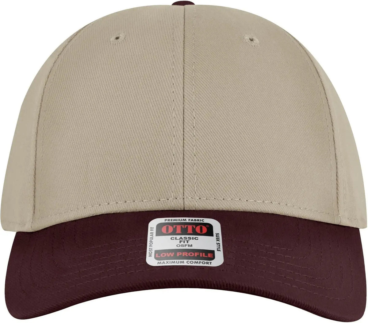 Otto 19-251 6 Panel Low Profile Baseball Cap - Marn/kha - 1/2’’ - 7 5/8’’