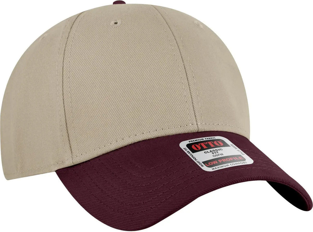 Otto 19-251 6 Panel Low Profile Baseball Cap - Marn/kha - 1/2’’ - 7 5/8’’