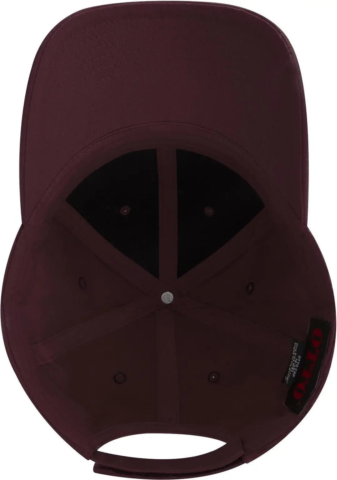 Otto 19-251 6 Panel Low Profile Baseball Cap - Maroon - 1/2’’ - 7 5/8’’