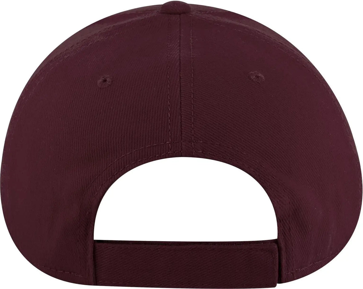 Otto 19-251 6 Panel Low Profile Baseball Cap - Maroon - 1/2’’ - 7 5/8’’