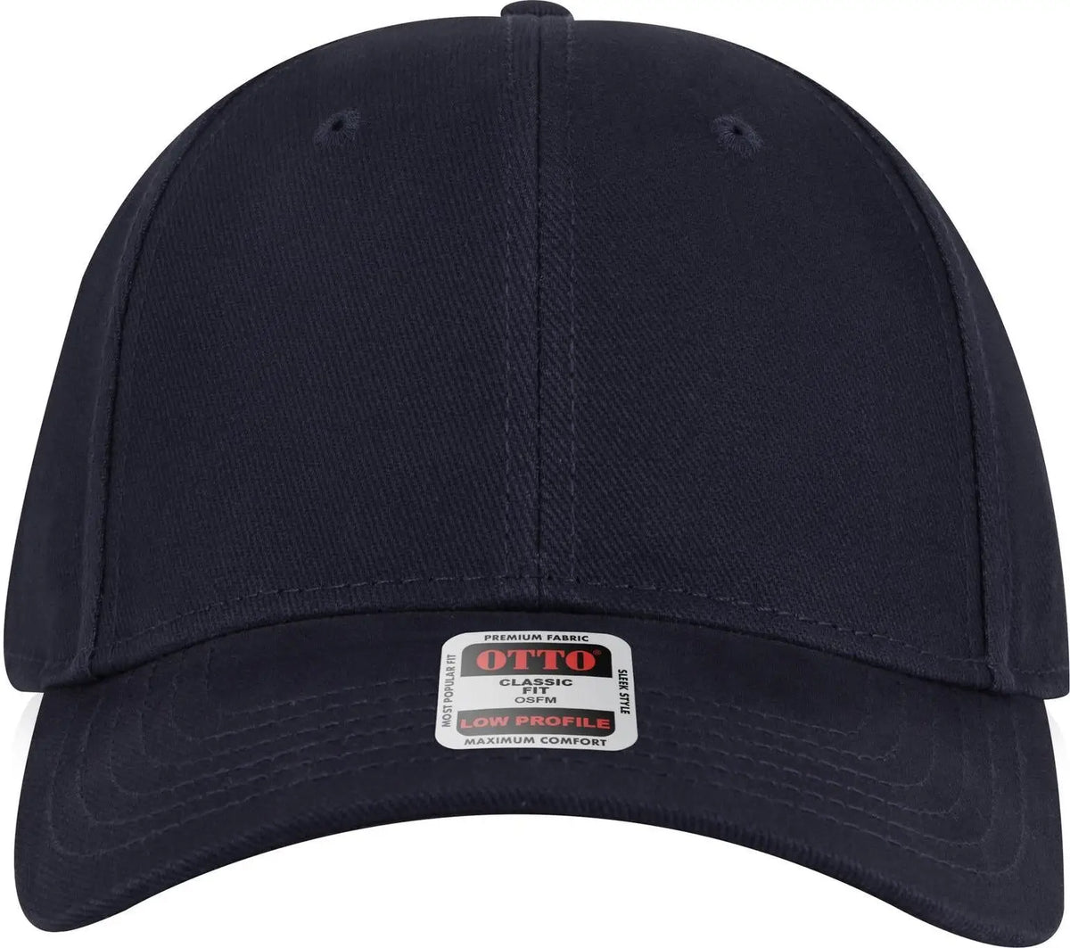 Otto 19-251 6 Panel Low Profile Baseball Cap - Navy - 1/2’’ - 7 5/8’’
