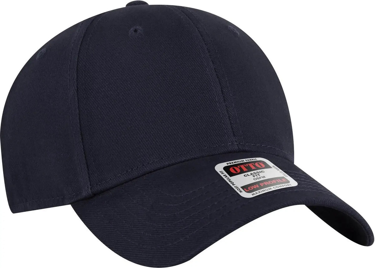 Otto 19-251 6 Panel Low Profile Baseball Cap - Navy - 1/2’’ - 7 5/8’’