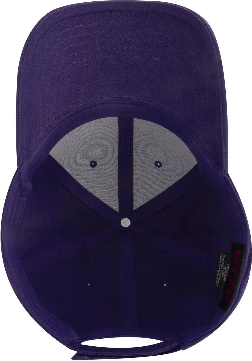 Otto 19-251 6 Panel Low Profile Baseball Cap - Purple - 1/2’’ - 7 5/8’’