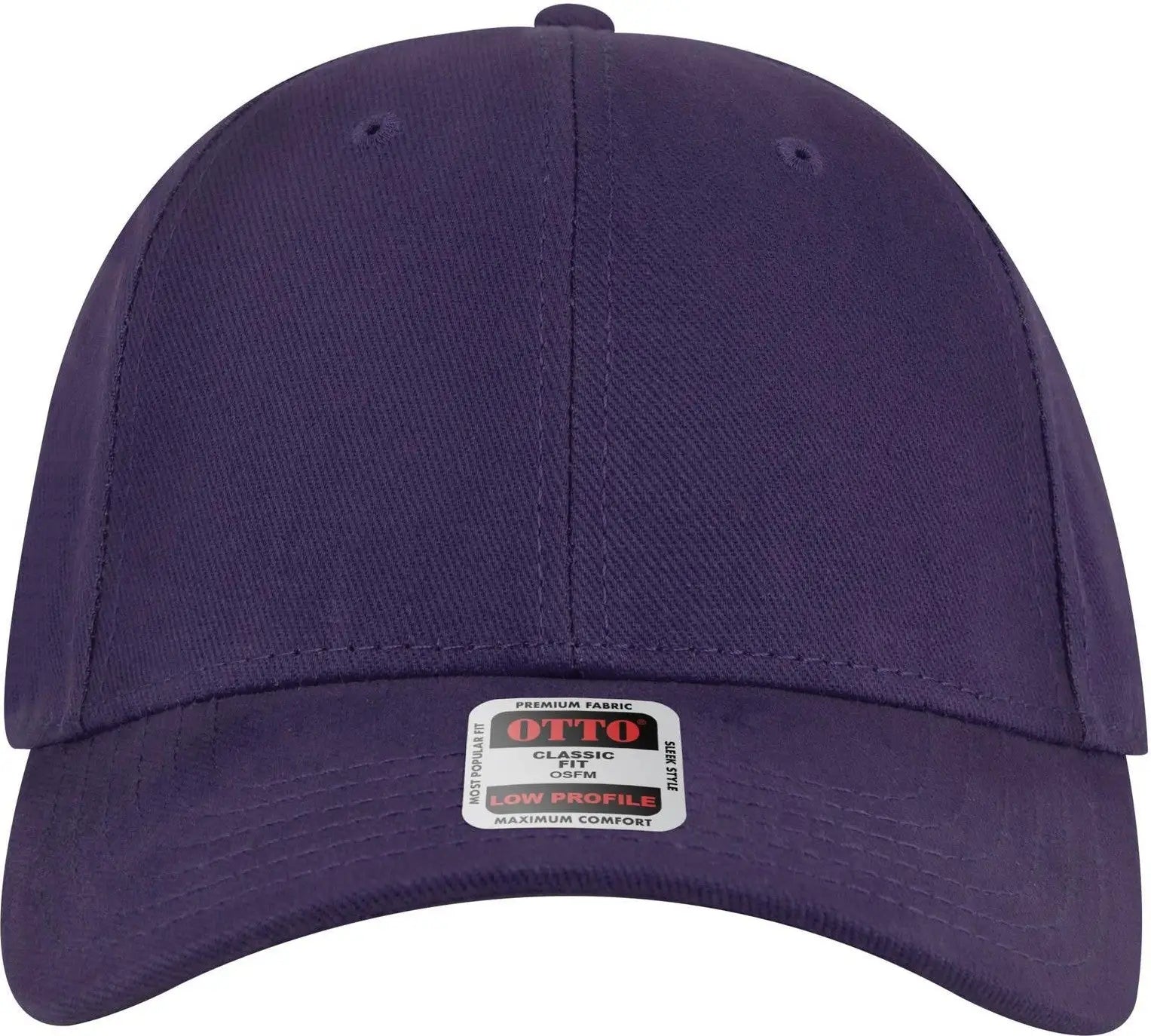 Otto 19-251 6 Panel Low Profile Baseball Cap - Purple - 1/2’’ - 7 5/8’’