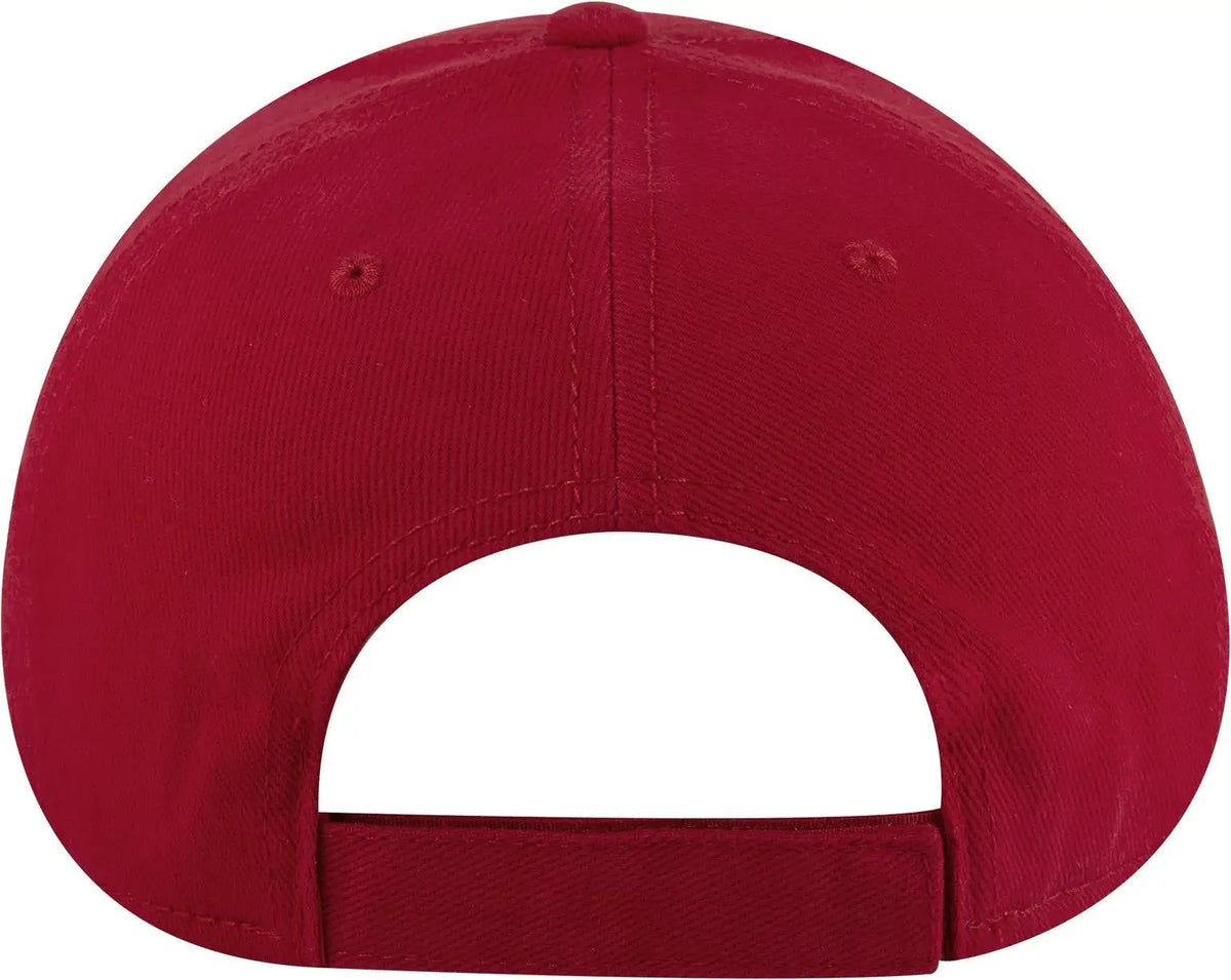 Otto 19-251 6 Panel Low Profile Baseball Cap - Red - 1/2’’ - 7 5/8’’