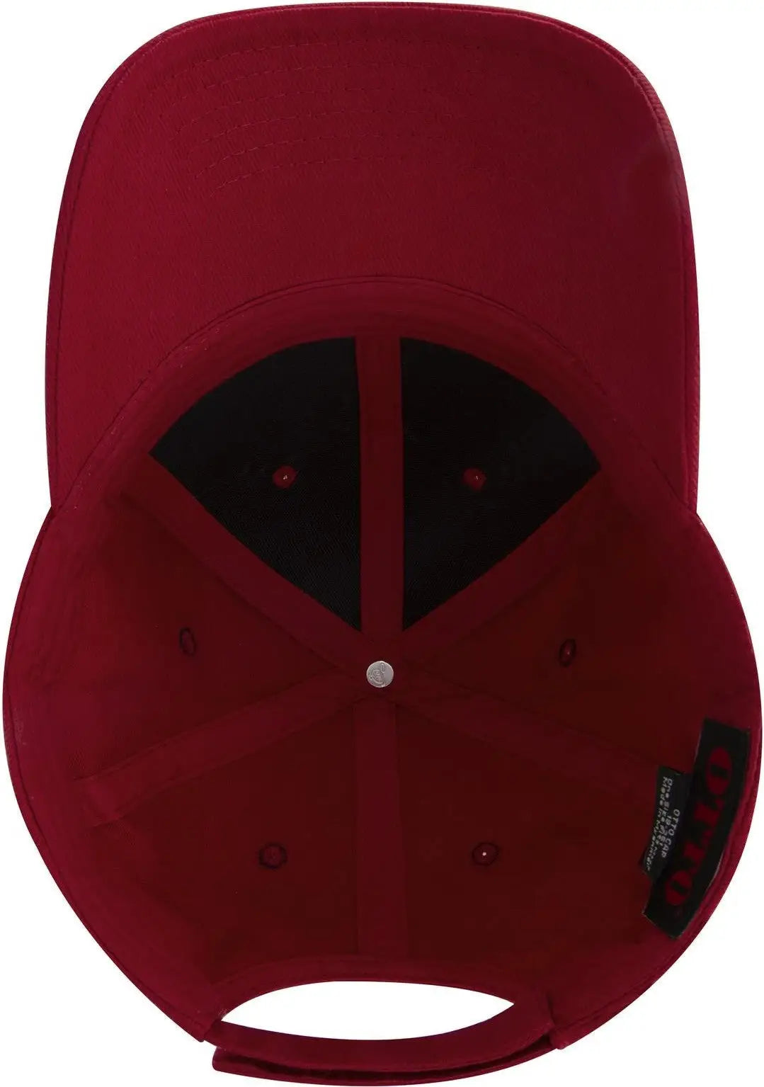 Otto 19-251 6 Panel Low Profile Baseball Cap - Red - 1/2’’ - 7 5/8’’