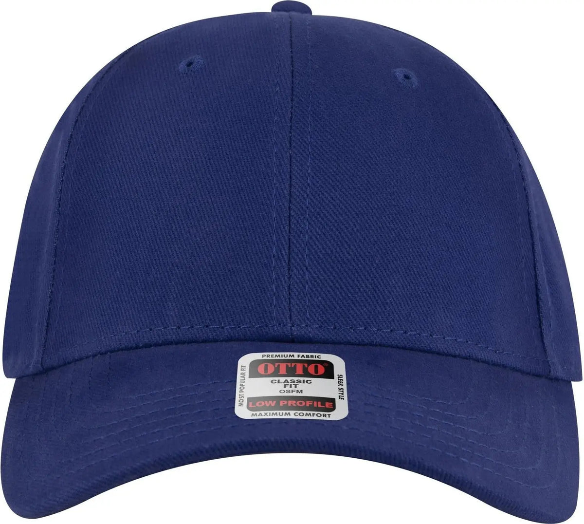 Otto 19-251 6 Panel Low Profile Baseball Cap - Royal - 1/2’’ - 7 5/8’’