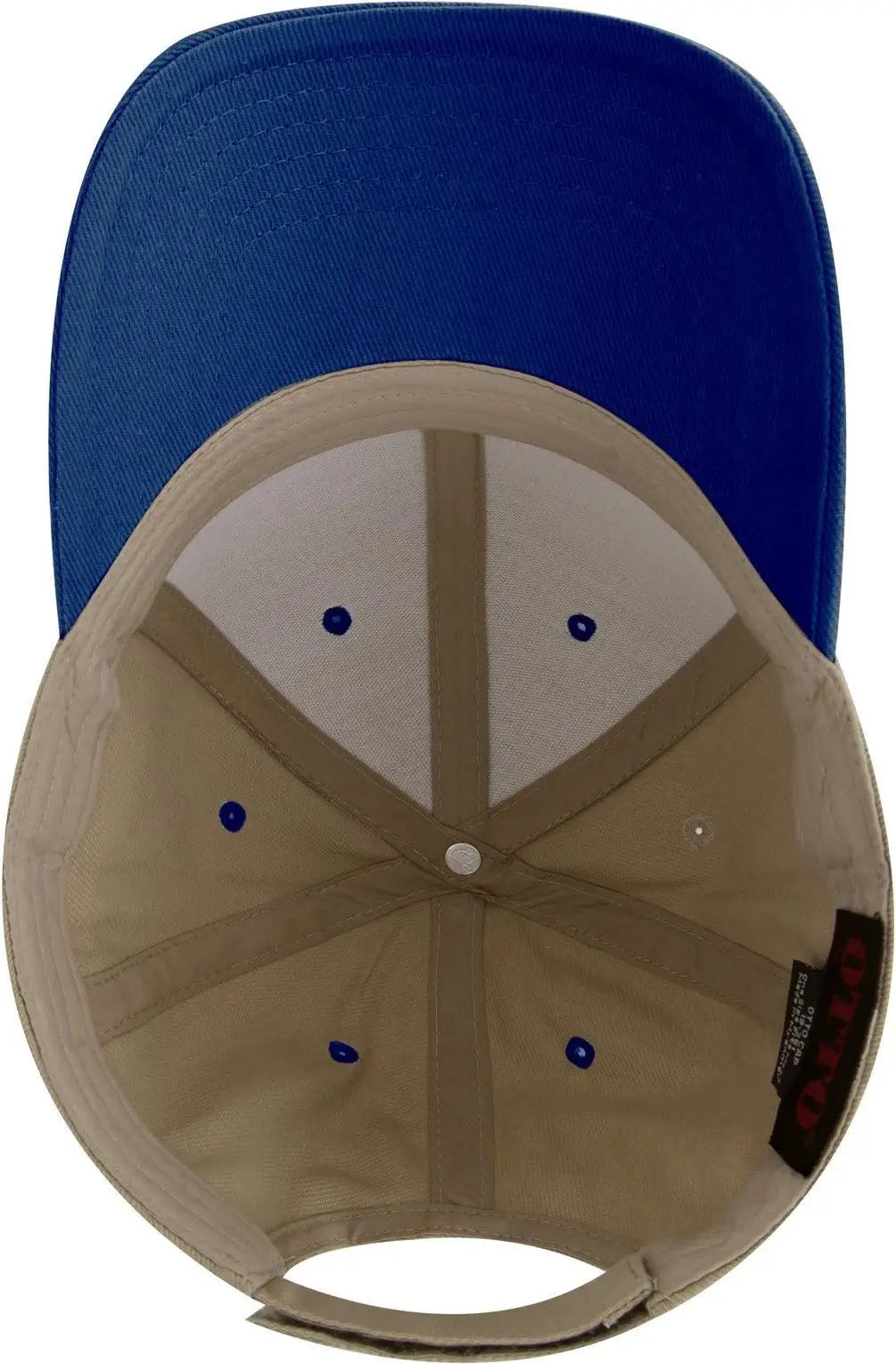 Otto 19-251 6 Panel Low Profile Baseball Cap - Ryl/kha - 1/2’’ - 7 5/8’’