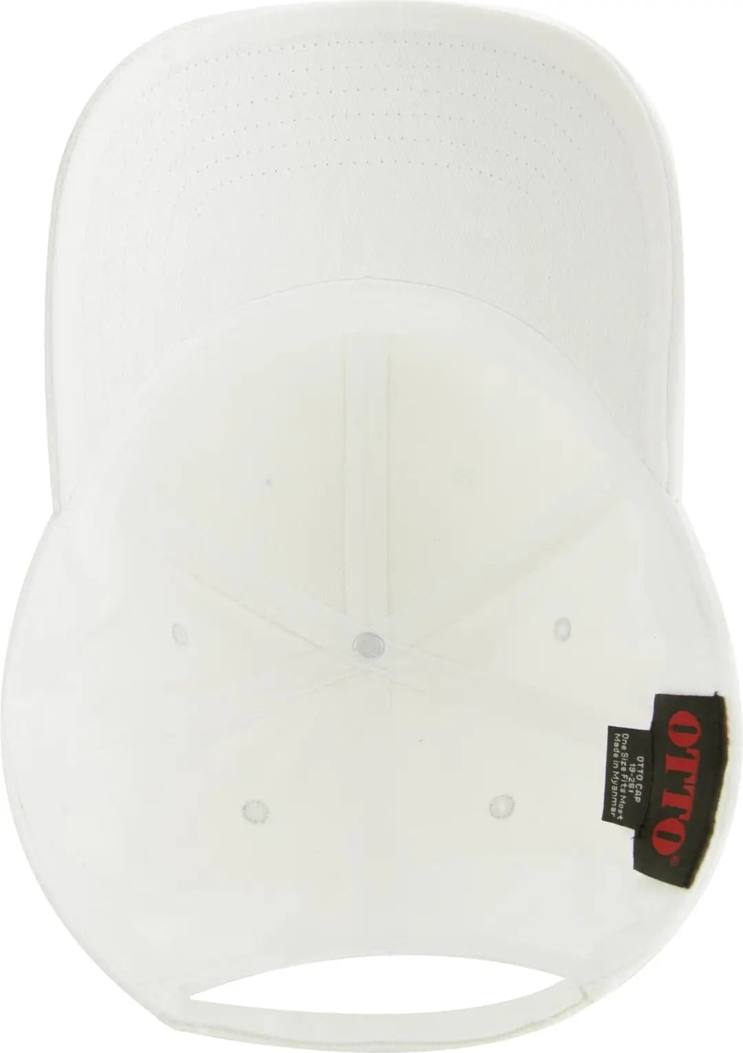 Otto 19-251 6 Panel Low Profile Baseball Cap - White - 1/2’’ - 7 5/8’’